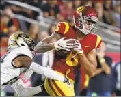  ?? Luis Sinco Los Angeles Times ?? RECEIVER Michael Pittman Jr. is averaging 22.4 yards per reception and has four touchdown catches.