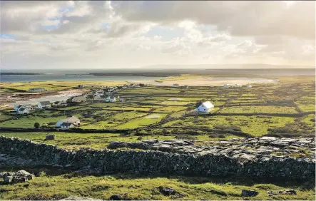  ?? PHOTOS: JOANNE ELVES ?? Walk or cycle along endless meandering roads lined by rock walls and discover Irish history as you make your way through ancient cemeteries, ruined and rebuilt chapels and windswept ridges on your way to ancient forts hugging the coast.