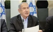  ?? /Reuters/Ronen Zvulun ?? Target of ire: Israeli Prime Minister Benjamin Netanyahu is regarded by millions as a war criminal.