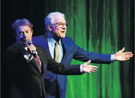  ?? DAVID BLOOM ?? For those who can’t see Martin Short, left, and Steve Martin perform in Windsor Nov. 3, a recorded version is streaming on Netflix.