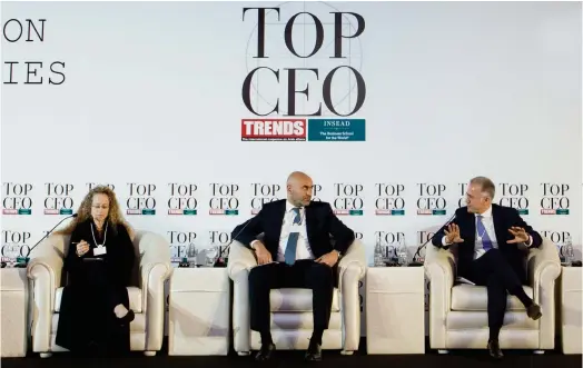  ?? File ?? This file photo shows participan­ts of Top CEO event held in Saudi Arabia in 2018. The awards were created in 2012 to recognize those who created value and boosted the region’s economy.