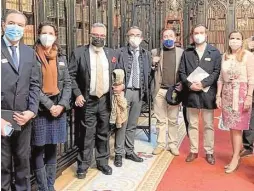  ?? // ABC ?? La senadora Esther del Brío (derecha), junto a los ponentes de la jornada en el Senado