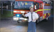  ??  ?? Fireman Tom retires. Pic: Tom Callanan.