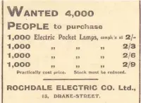  ??  ?? ●●Advertisem­ents from 1918 editions of the Rochdale Observer