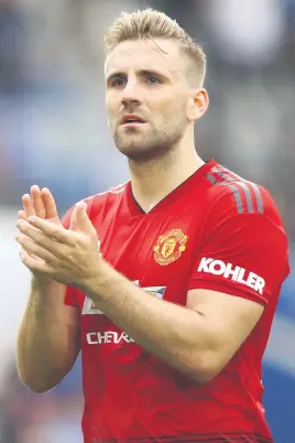  ?? Picture: Getty Images ?? THANKFUL. Luke Shaw (above) has credited his return to the England team to Manchester United Jose Mourinho.