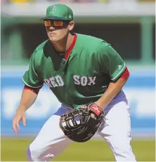  ?? USA TODAY SPORTS PHOTO ?? ROLE PLAYER: Steve Selsky (above) could make the Red Sox roster and play at first base, especially if first baseman Mitch Moreland (below) is out with the flu.