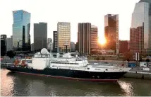  ?? PHOTO: AP ?? The Russian research vessel Yantar is shown docked in Buenos Aires, Argentina.