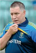  ??  ?? BRIDGING THE GULF: Wicklow boss Johnny Magee