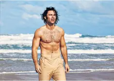  ??  ?? Emerging from the waves: Aidan Turner returns in ‘Poldark’