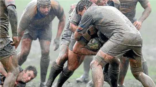  ?? STUFF ?? Waitohi versus Harlequins in 2011. Picton’s Waitohi Domain was built on a reclaimed rubbish tip, which meant cuts and grazes sometimes got infected.