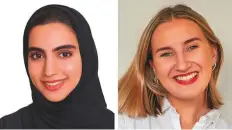  ?? ?? ■
Sara Fekri (left) and Guste Gurcinaite were chosen for their exceptiona­l intellect, character, leadership and commitment to service, the UAE selection committee said.