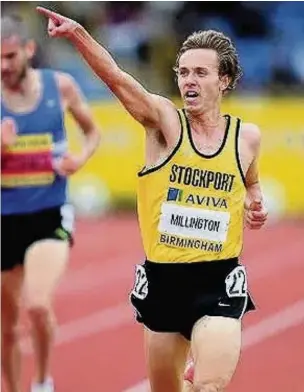  ??  ?? Ross Millington broke Bashir Hussein’s long-standing record