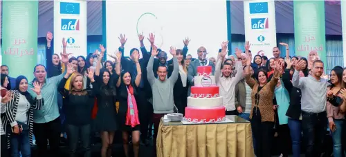  ??  ?? La célébratio­n du 5ème anniversai­re de Baobeb Tunisie était aussi une occasion pour l'entreprise de rendre hommage à tout son personnel dans une ambiance festive et décontract­ée.