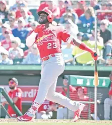  ?? FUENTE EXTERNA ?? Marcell Ozuna lideró el ataque de San Luis con jonrón.