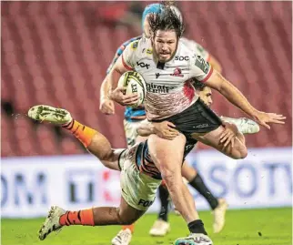  ?? /Christiaan Kotze/Gallo Images ?? Thin air advantage: Captain Marius Louw says the Lions need to beat Leinster this Saturday and Zebre a week later to qualify for the URC’s top eight.