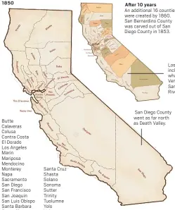  ?? ?? Los Angeles County included areas of what are now Ventura, Orange, San Bernardino and Riverside counties.