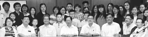  ??  ?? (Seated from third left) Peter, Vincent, Kevin, and Benny with the recipients and KTS staffers.