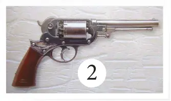  ??  ?? .44 Starr revolver. This was the third most used handgun in the American Civil War.