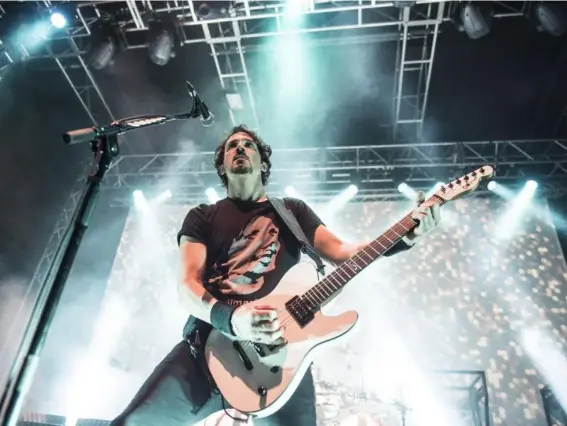  ??  ?? Frontman Joe Duplantier and Gojira take metal to a higher plane of existence (Tracey Welch)
