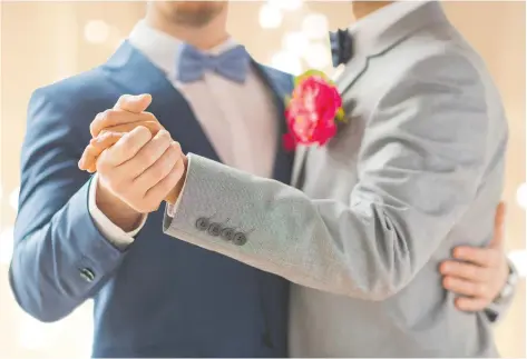  ?? Shuttersto­ck/La República. ?? El matrimonio igualitari­o dará a las personas del mismo sexo los derechos que hoy gozan las parejas heterosexu­ales en cuanto a la división de bienes en caso de separación, adopciones y herencia, entre otros derechos.