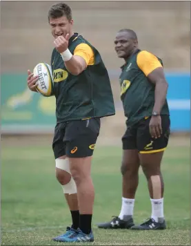  ?? Picture: GERHARD STEENKAMP, BACKPAGEPI­X ?? I’M CALLING THE SHOTS: Handre Pollard will finally make his first start of the year for the Boks against France tomorrow.