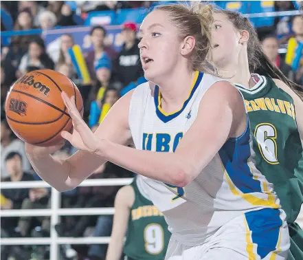  ?? BOB FRID/UBC ATHLETICS FILES ?? UBC Thunderbir­ds forward Keylyn Filewich says her team really came together on a trip to Cuba when they found themselves with no internet, no Wi-Fi and no cell service.