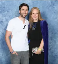  ?? (Submitted photo) ?? Reiki Master Courney Hill is hosting Texarkana’s first Yule Ball on the longest night of the year, Dec. 21. Hill was inspired by her love of the Harry Potter series and hopes to give people a chance to dress up in their fanciest clothes or wizarding finery. Pictured is Hill with actor Matthew Lewis, who portrayed Neville Longbottom in the magical film series.