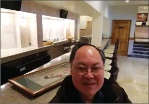  ?? Russ Olivo photo ?? Owner Vincent Le proudly shows off the marble and tiling of the restaurant’s interior.