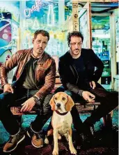  ??  ?? Felix Kramer und Fahri Yardim ab heute bei Netflix in „ Dogs of Berlin“.