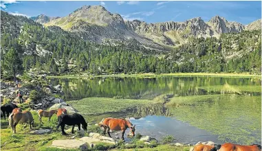  ?? ?? Lagos de Pessons, en pleno valle del Madriu-Perafita, corazón de Andorra