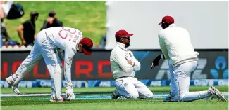  ?? GETTY IMAGES ?? Dropped catches hurt the West Indies, who rue another missed chance after having first use of a helpful pitch.