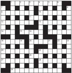  ?? PRIZES of £20 will be awarded to the senders of the first three correct solutions checked. Solutions to: Daily Mail Prize Crossword No. 15,707, PO BOX 3451, Norwich, NR7 7NR. Entries may be submitted by second-class post. Envelopes must be postmarked no l ??