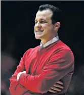  ?? ANDRES LEIGHTON/ASSOCIATED PRESS ?? UNM coach Paul Weir grimaces during a blowout loss to No. 4 San Diego State in The Pit last season.