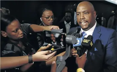  ?? / GALLO IMAGES / PHILL MAGAKOE ?? DA mayor Stevens Mokgalapa says the City of Tshwane has reached a mutual agreement with GladAfrica to terminate the contract.