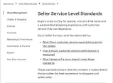  ??  ?? All sellers must adhere to a number of customer service standards.