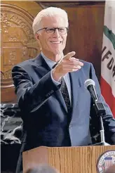  ?? HADDAD/NBC MITCHELL ?? Ted Danson stars as Mayor Neil Bremer in the NBC comedy“Mr. Mayor.”Holly Hunter plays the mayor’s chief rival, an ultraliber­al council member.