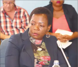  ?? Photo: Nampa ?? Deferred… Dismissed NSFAF CEO Hilya Nghiwete.