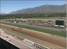  ?? BETH HARRIS - THE ASSOCIATED PRESS ?? The track is prepared at Santa Anita Park in Arcadia, Calif., Wednesday, Oct. 30, 3019. A tragic, wild and unusual year in horse racing culminates with the Breeders’ Cup world championsh­ips this weekend at Santa Anita, where the fatalities have prompted investigat­ions, outrage from the public, and animal rights activists demanding the end of racing in California.