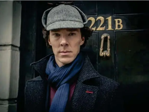  ?? (BBC/PA) ?? Benedict Cumberbatc­h, here in ‘Sherlock’, is 44 today