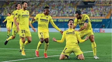  ??  ?? Contenders… Europa League winners Villarreal