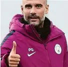  ??  ?? Global appeal: Pep Guardiola