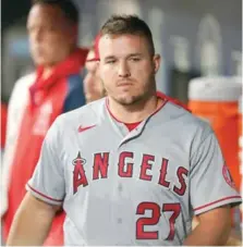  ?? AP/TED WARREN ?? Mike Trout, ha conectado 21 cuadrangul­ares en el año.