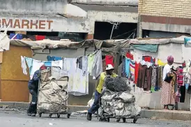  ?? /The Times ?? Pushing to survive: The government’s Township Economic Revitalisa­tion Strategy requires that small black businesses engage in partnershi­ps with those establishe­d in the formal private sector.