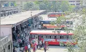  ??  ?? The ST bus depot right outside the Kalyan railway station (W) will be shifted to ease congestion.