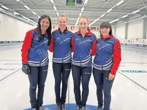  ?? ?? Play-offs Eve Muirhead, Vicky Wright, Jen Dodds and Hailey Duff