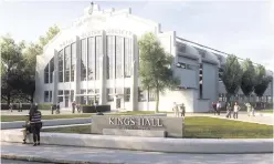  ??  ?? An artist’s impression the refurbishe­d King’s Hall