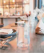  ?? ?? The dining area features ceramics sourced from a family of potters in Oaxaca, Mexico.