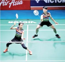  ?? — Bernama photo ?? National mixed doubles pair, Chang Peng Soon-Goh Liu Ying are targeting a medal in the World Championsh­ips in Basel.