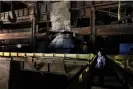  ?? Rick Gershon/Getty Images ?? United Steelworke­rs Local 2911 president Mark Glyptis looks over the steel plant in 2009 in Weirton, West Virginia. Photograph: