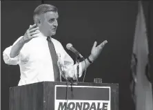  ?? Brant Ward / The Chronicle 1984 ?? Walter Mondale appeared at San Jose State University during the 1984 presidenti­al campaign. He lost to Ronald Reagan.